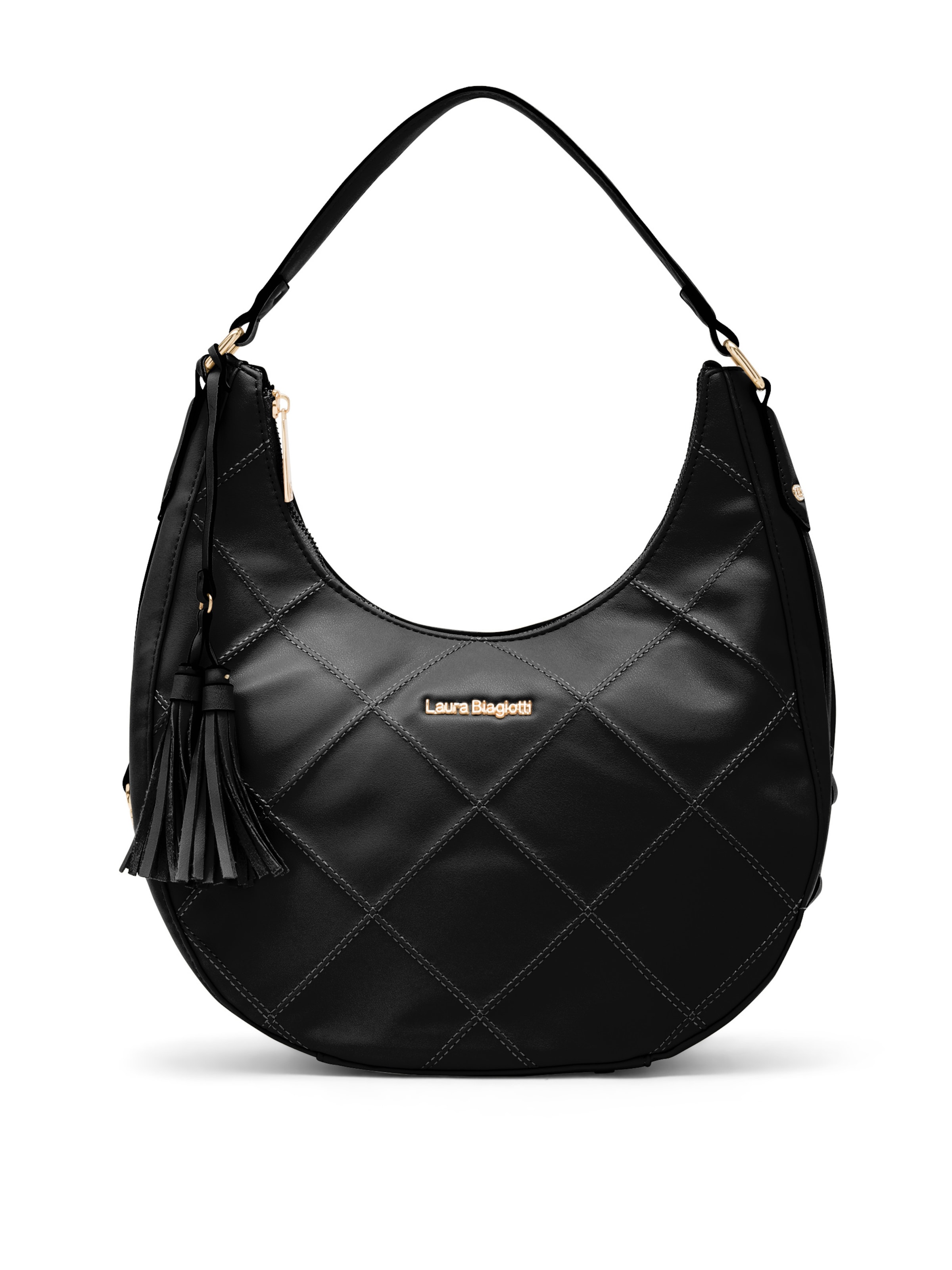 Borsa a mano 'Jalene 3' di Laura Biagiotti in nero: frontale