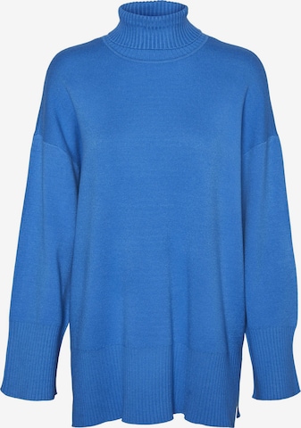 VERO MODA Trui 'GOLD NEEDLE' in Blauw: voorkant