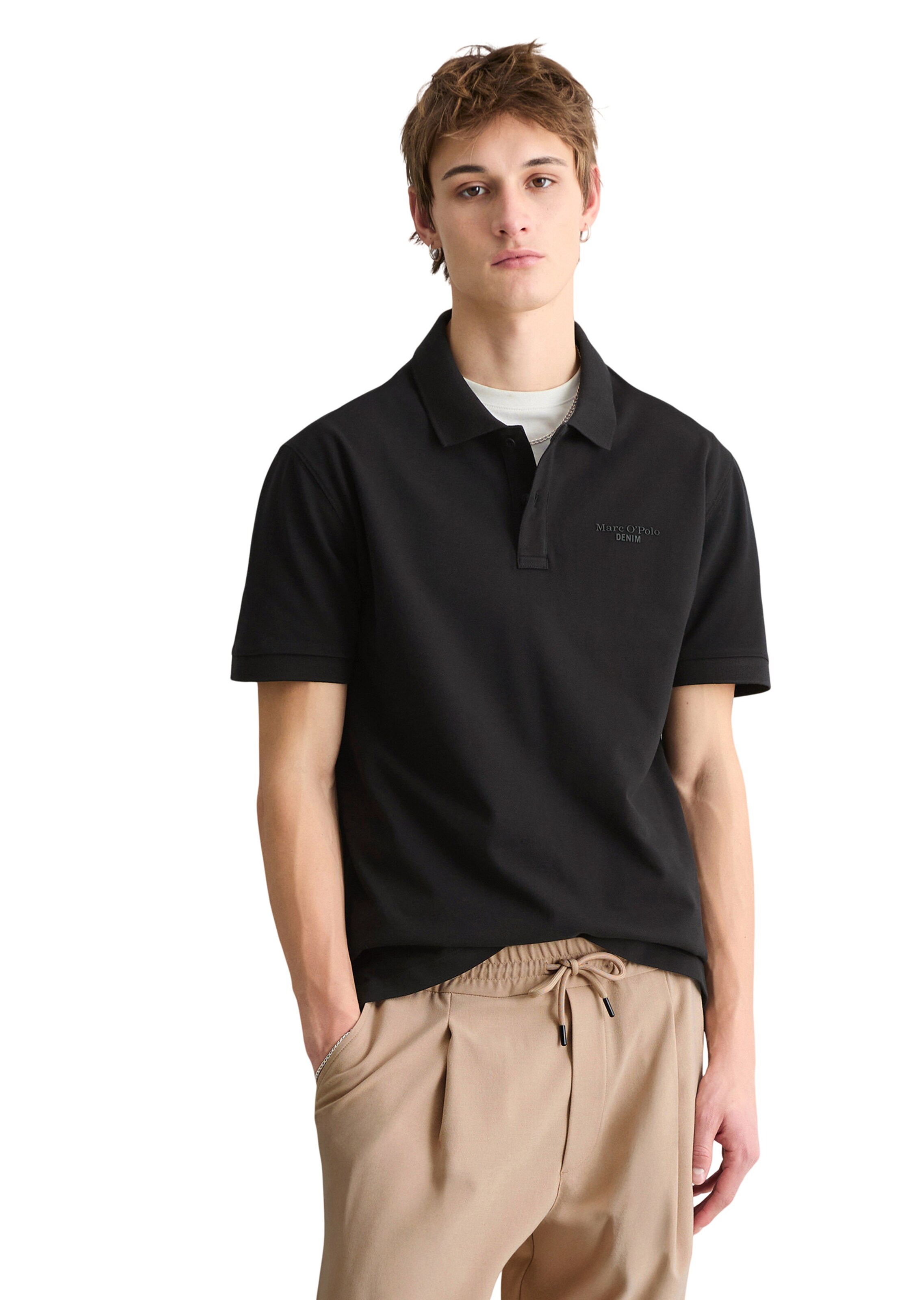 Marc O'Polo DENIM Shirt in Zwart: voorkant