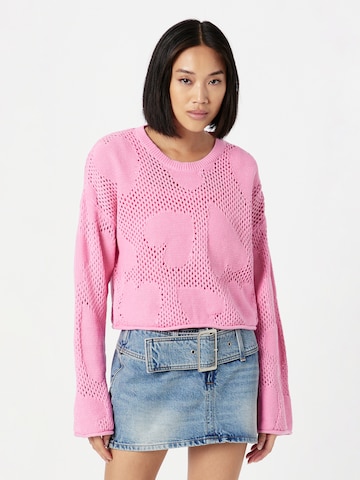 Monki Sweater in Pink: front