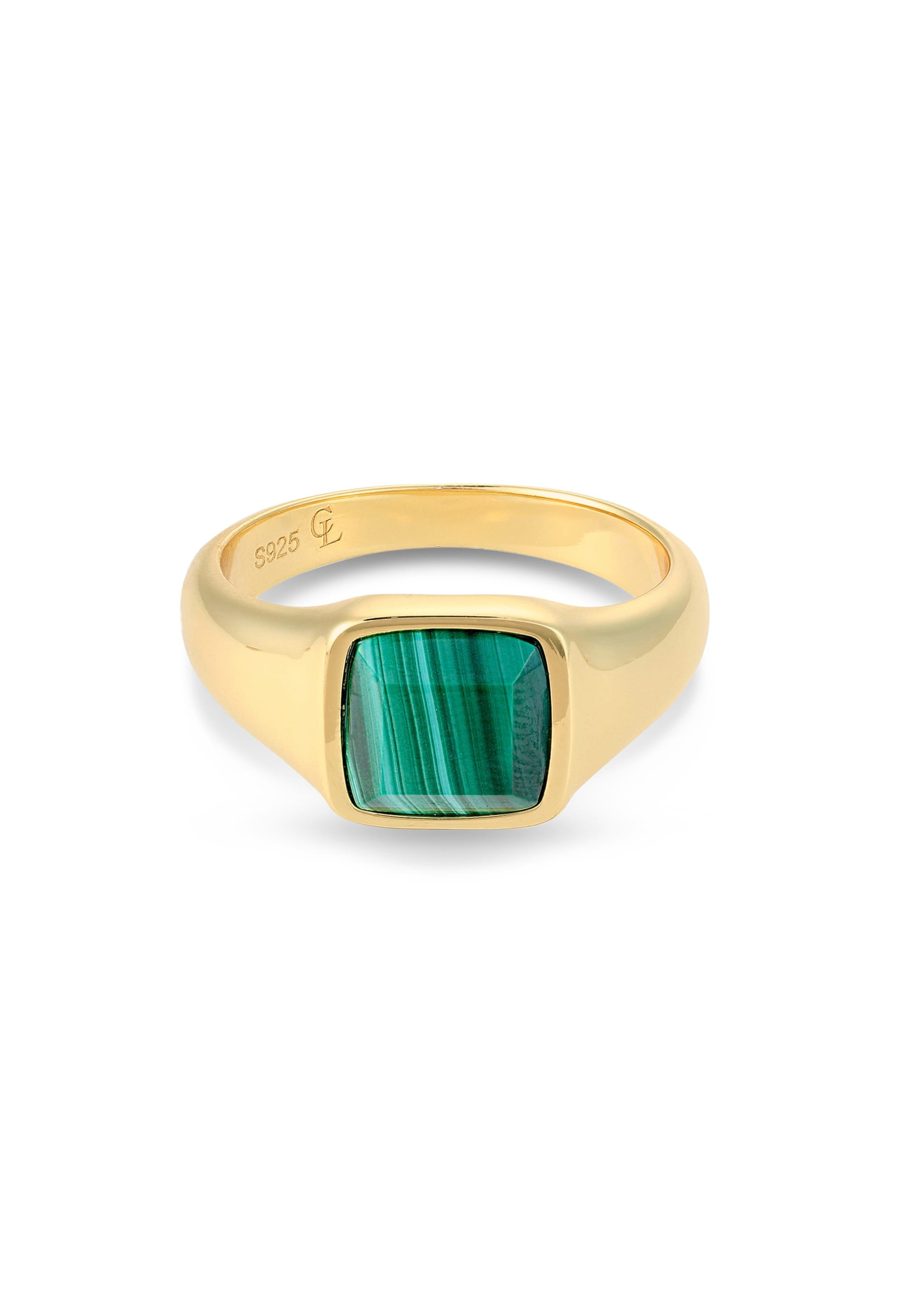 Commen Lines Ring in Gold: front