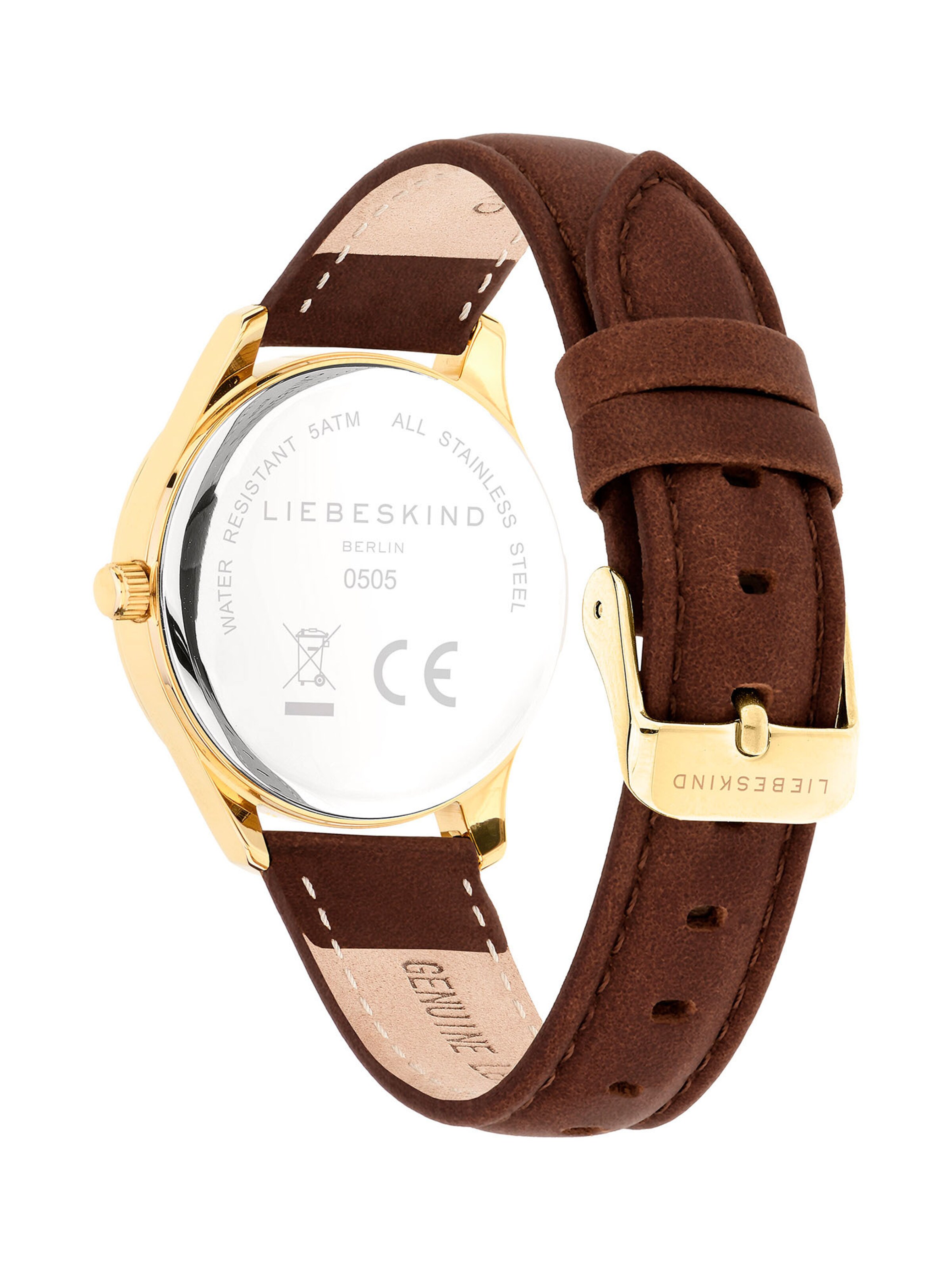 Montre à affichage analogique Liebeskind Berlin en or