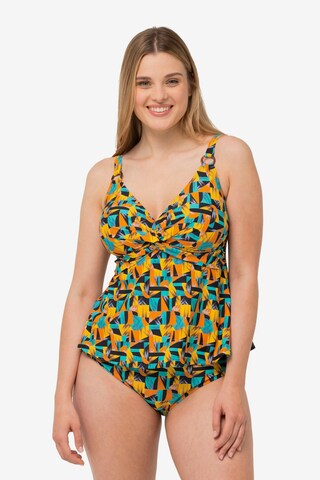 Ulla Popken Triangel Tankini in Gemengde kleuren: voorkant