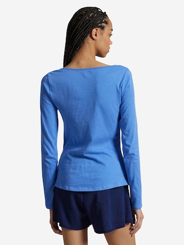 Polo Ralph Lauren Longsleeve ' Whisper Weight Cotton ' in Blau