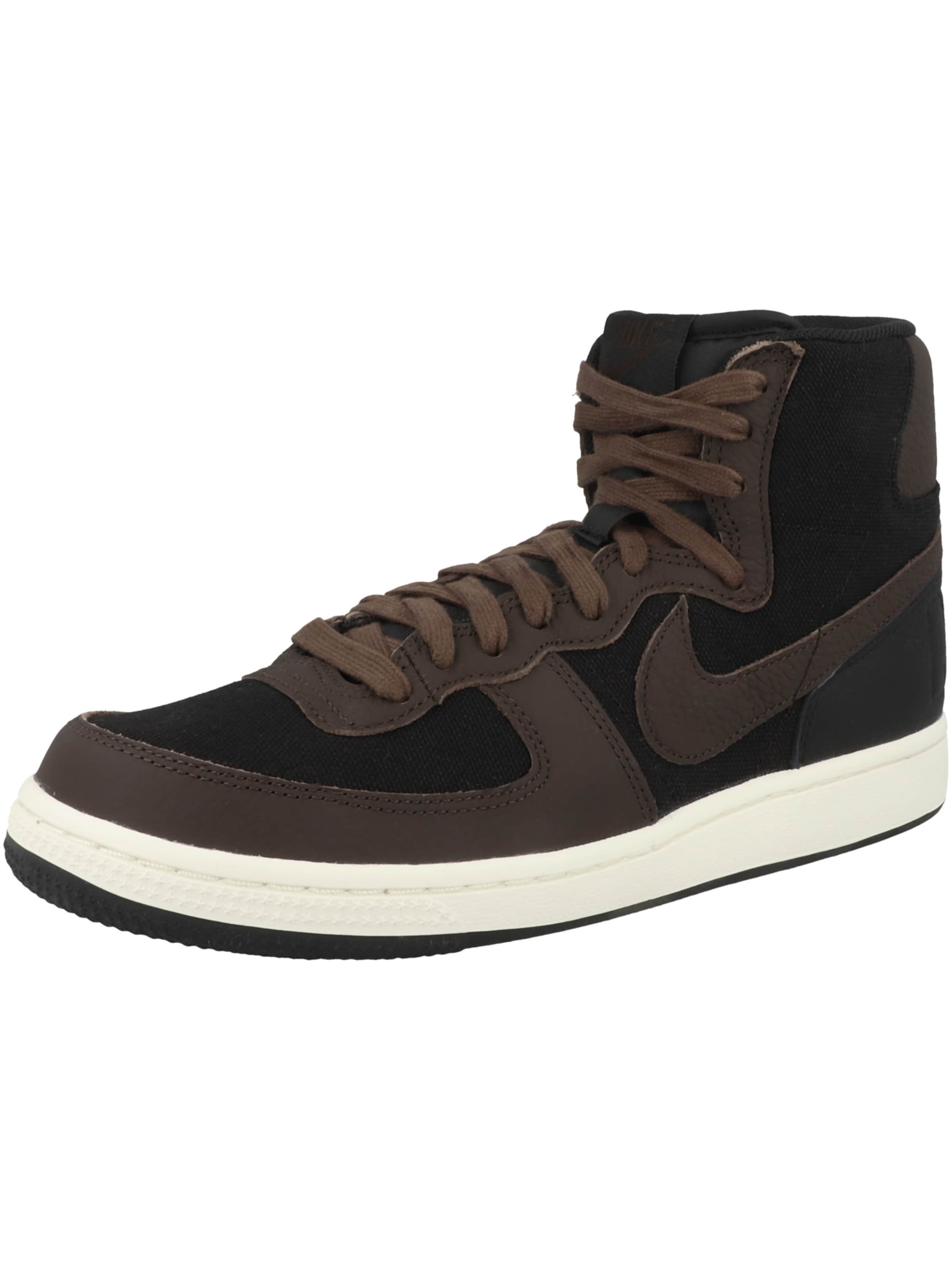 Sneaker alta di Nike Sportswear in marrone: frontale