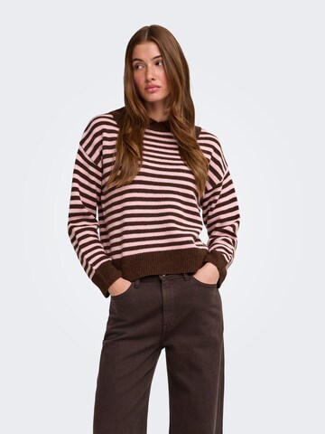 ONLY Pullover 'ONLALIVIA' in Braun: Vorderseite