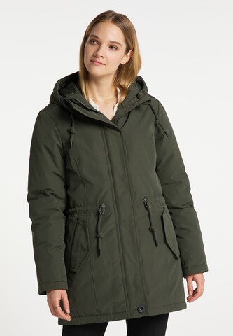 DreiMaster Klassik Winterparka in Groen: voorkant