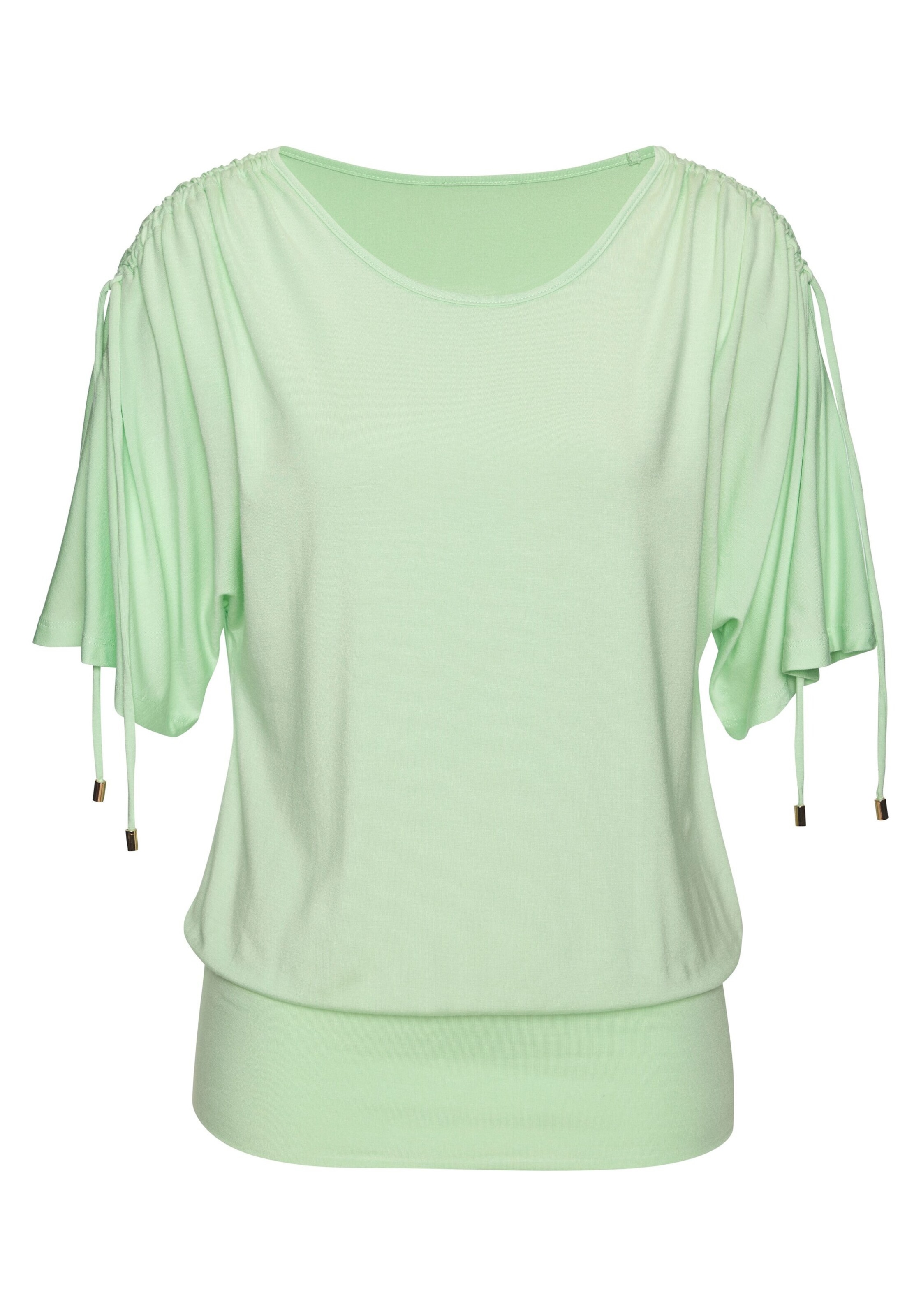 LASCANA Koszulka w kolorze zielony: przód