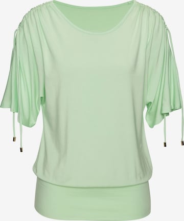 žalia LASCANA Marškinėliai: priekis