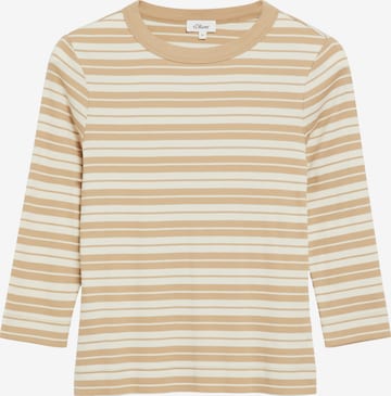 T-shirt s.Oliver en beige : devant