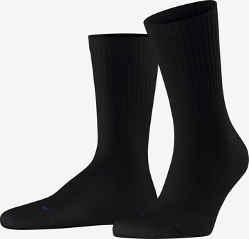 FALKE Run Rib Crew in Schwarz: Vorderseite