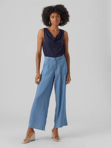 Wide Leg Pantalon 'Harper' VERO MODA en bleu