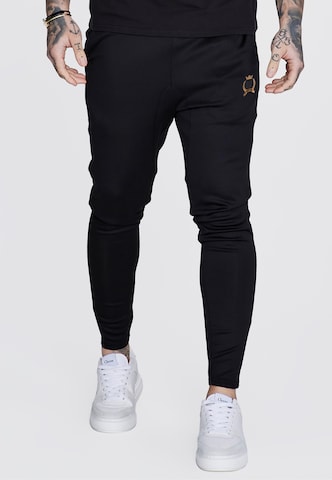 Tapered Pantaloni 'Essentials' di SikSilk in nero: frontale