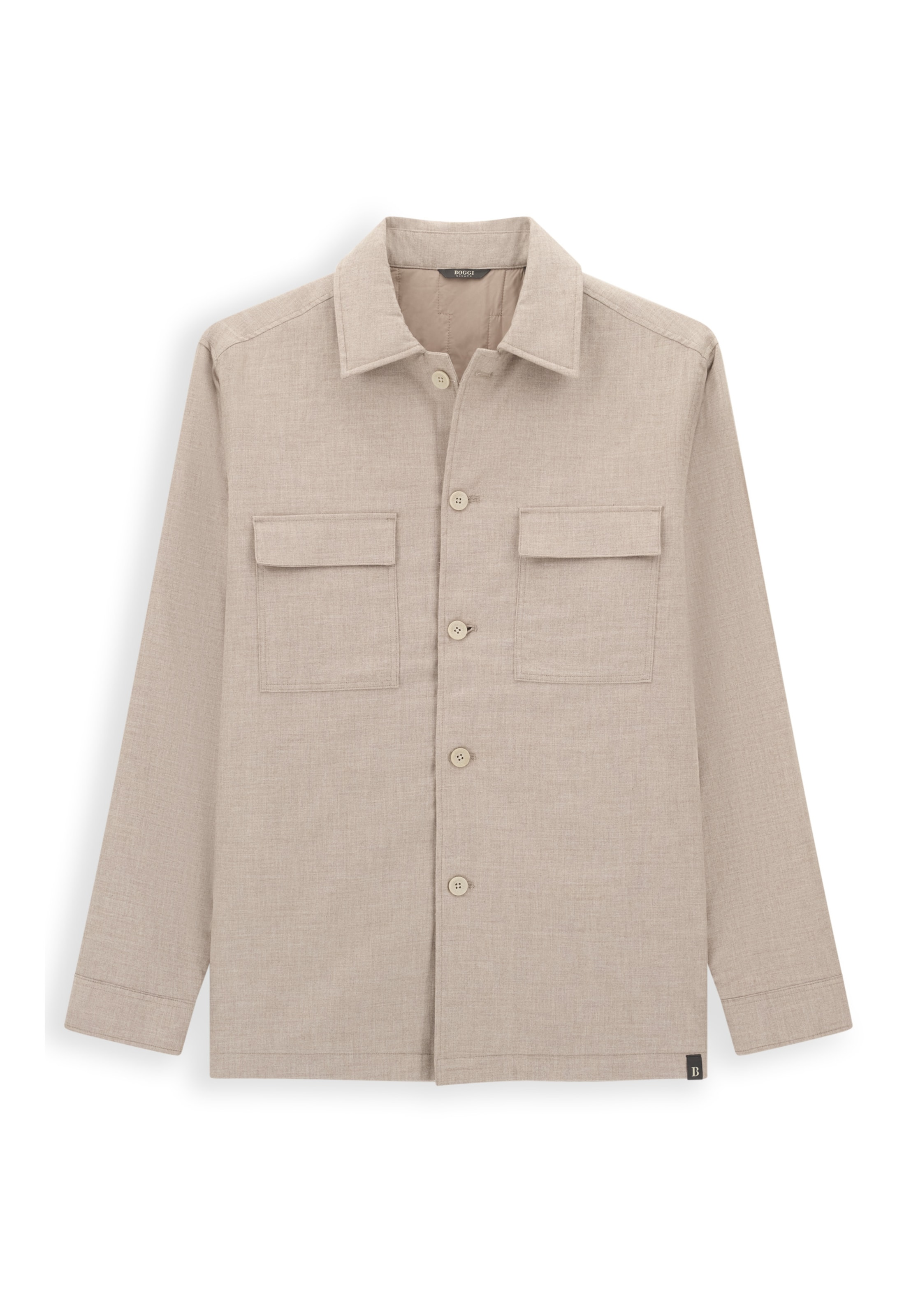 Boggi Milano - Camisa em bege: frente