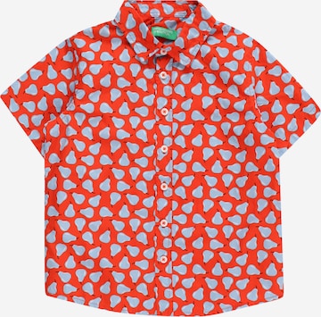Regular fit Camicia di UNITED COLORS OF BENETTON in rosso: frontale