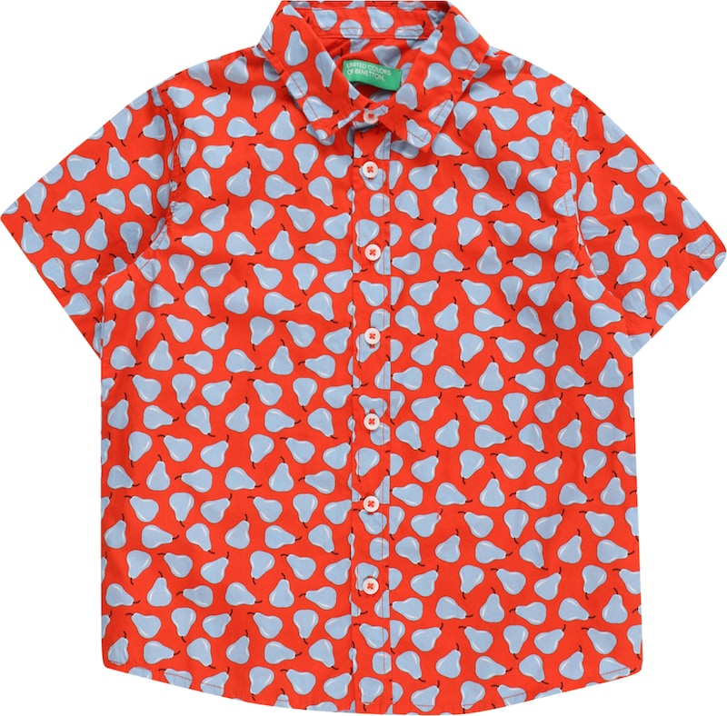 UNITED COLORS OF BENETTON Regular Fit Hemd in Hellrot UNITED COLORS OF BENETTON Regular Fit Hemd in Hellrot