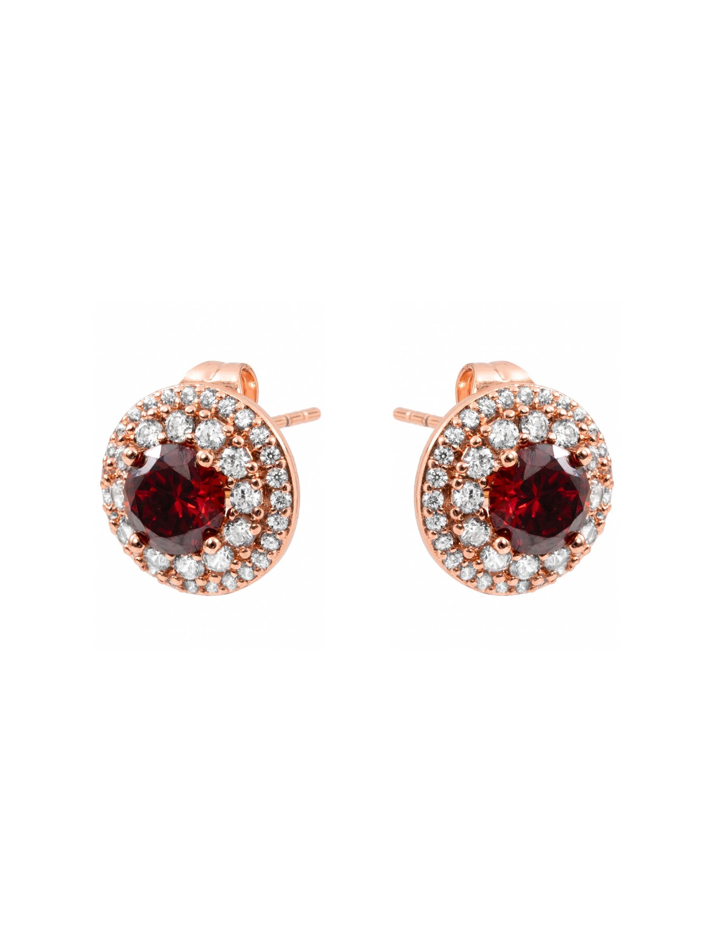 Luxenter Earrings 'Riash' in Red