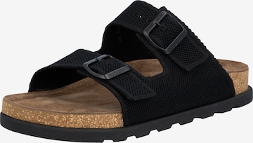 Mule Rieker en noir : devant