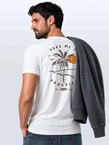 Neverless Shirt 'Take me to Paradise' in White