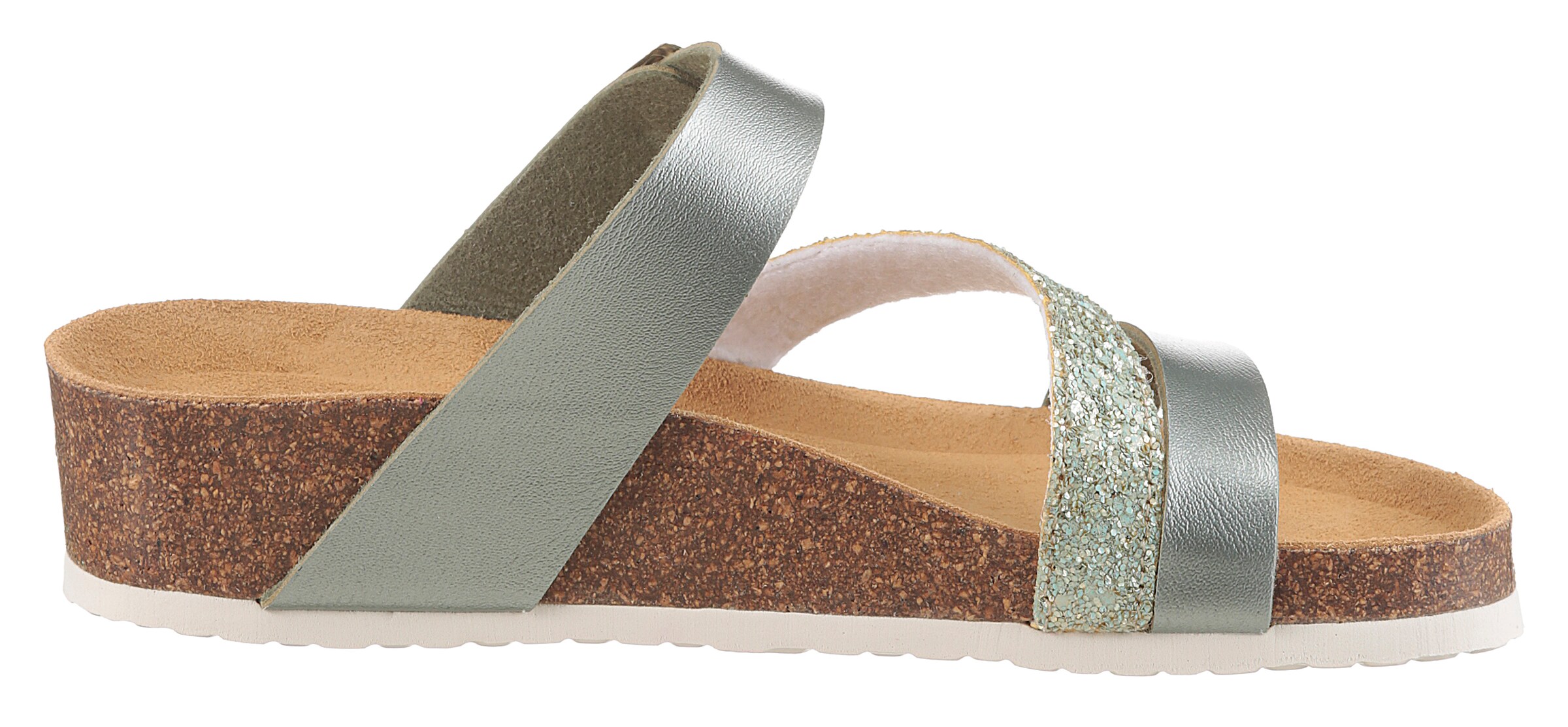 Aniston Mules in Green