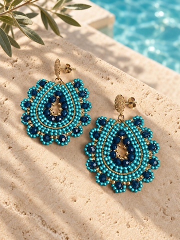 Boucles d'oreilles 'SANTA EULARIA' Alster Herz en vert
