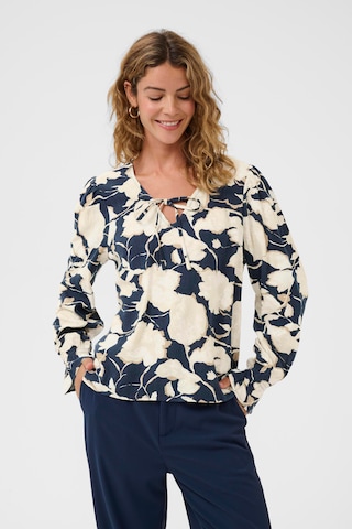 Cream Blouse 'CRClaire' in Blue: front