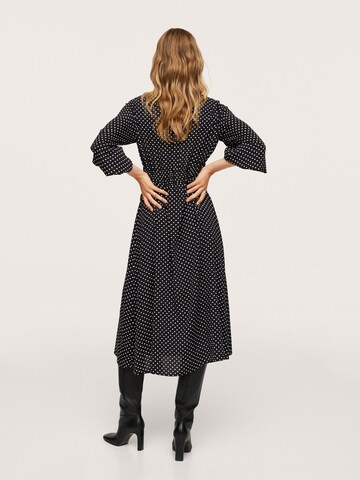 MANGO Shirt Dress 'Rose' in Black