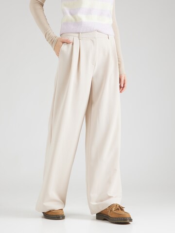 Wide Leg Pantalon à pince 'Zola' STUDIO SELECT en beige : devant