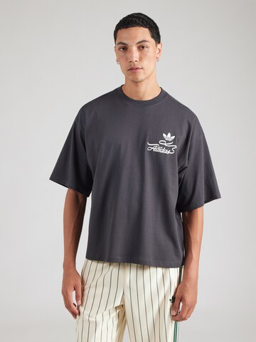 ADIDAS ORIGINALS Majica 'RECORD' | siva barva: sprednja stran