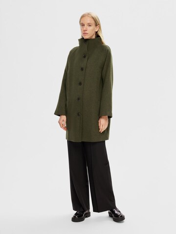 SELECTED FEMME Between-Seasons Coat in Green