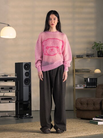 ENRAGE Oversizepullover 'LOOSE KNIT' in Pink