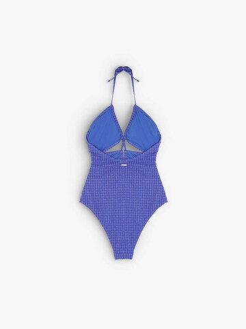 Scalpers Swimsuit 'Luxe Vichy' in Blau