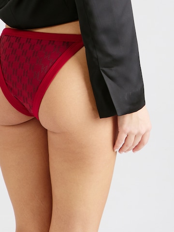 Bas de bikini Karl Lagerfeld en rouge