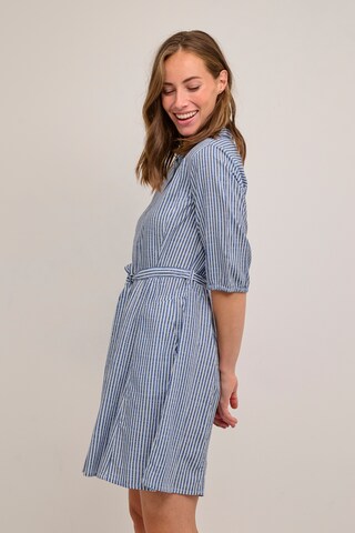 Cream Dress 'Tiah' in Blue