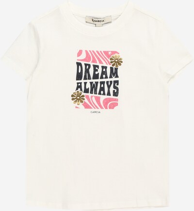 GARCIA Bluser & t-shirts i khaki / lys pink / sort / hvid, Produktvisning