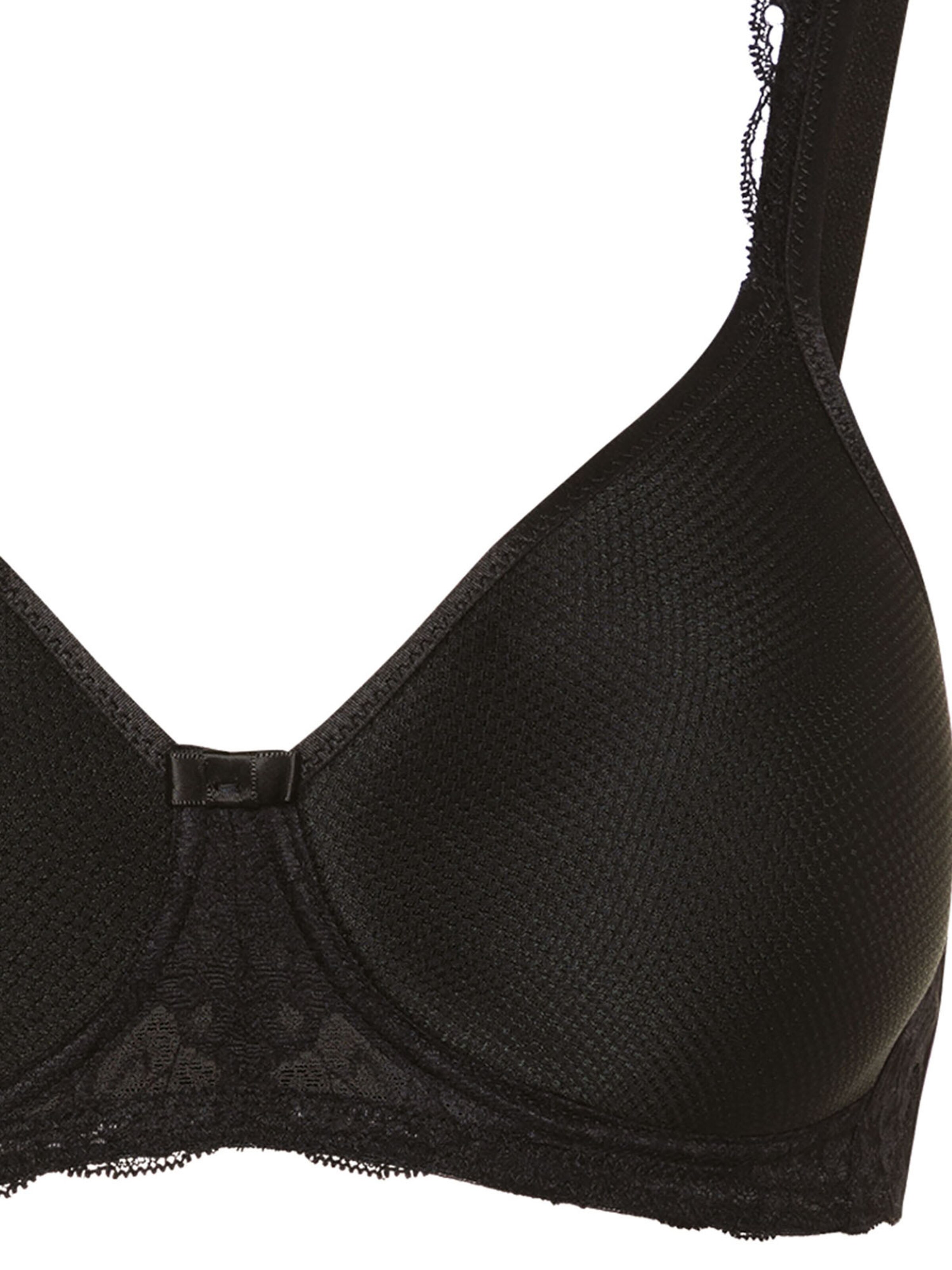 SUSA T-shirt Bra 'Porto' in Black