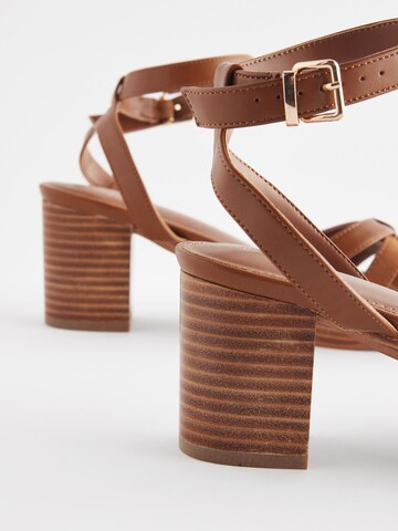 Next Strap sandal in Brown