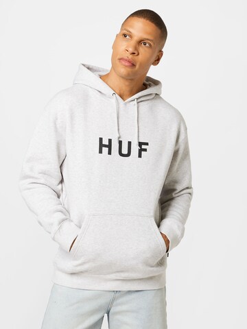 HUF Sweatshirt in Grijs: voorkant