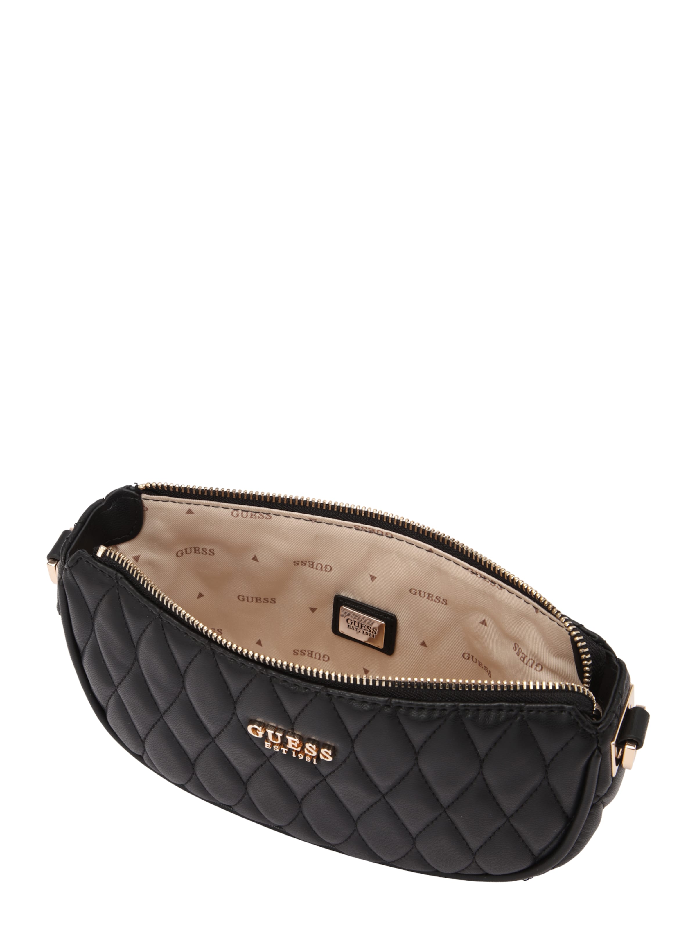 GUESS Shoulder bag 'VALLA MINI TOP ZIP SHLDR BAG' in Black