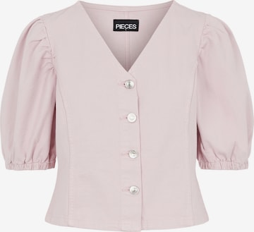 Camicia da donna 'Gili' di PIECES in rosa: frontale