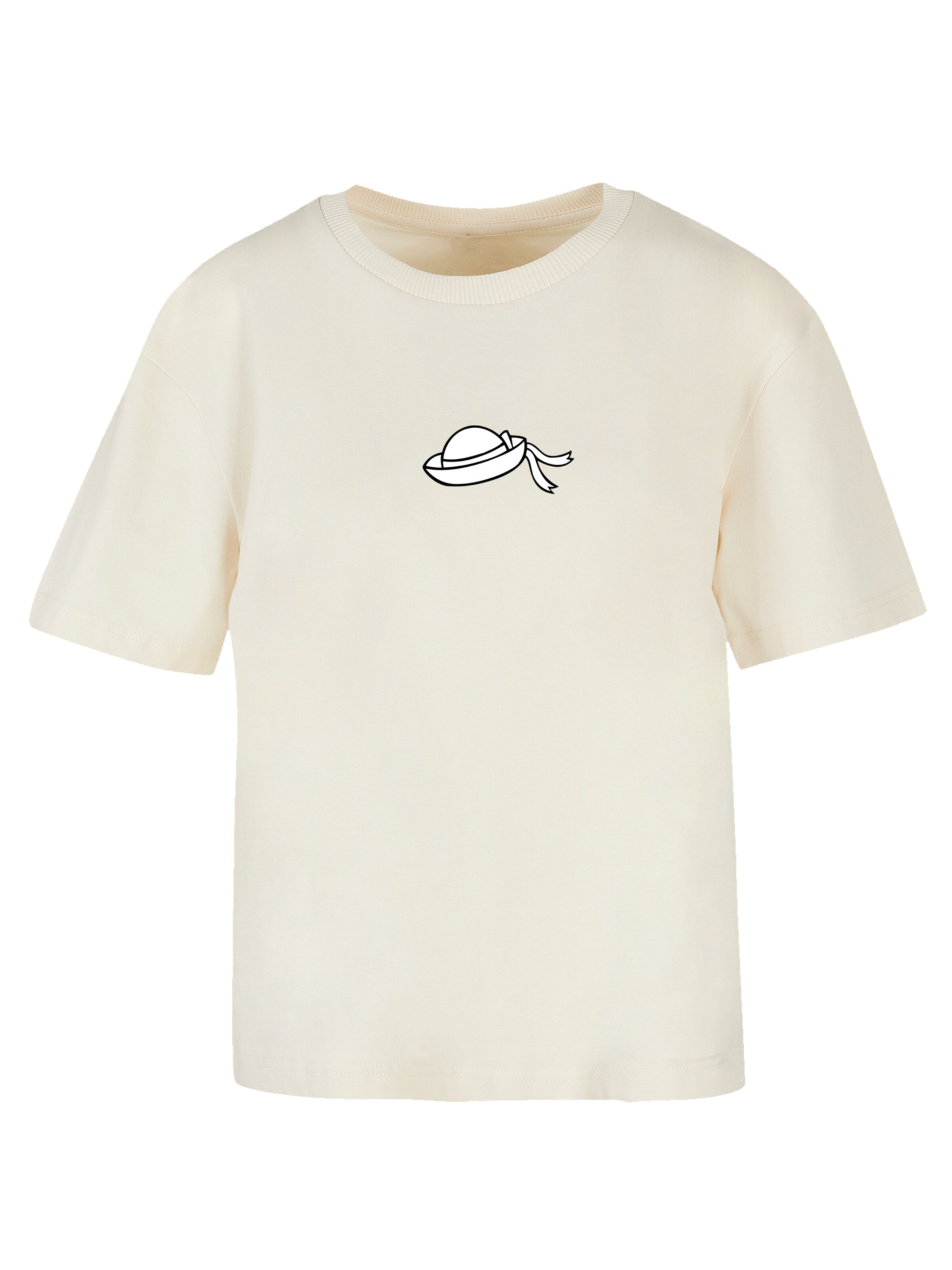 F4NT4STIC Shirt 'Alice im Wunderland Heroes of Childhood' in Beige: Vorderseite