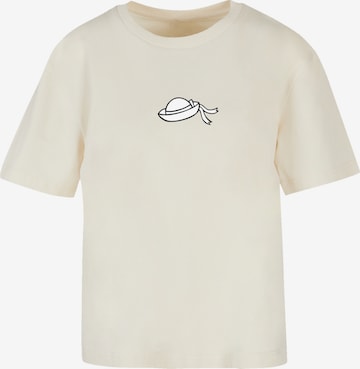 F4NT4STIC Shirt 'Alice im Wunderland Heroes of Childhood' in Beige: Vorderseite