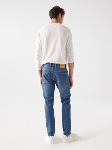Coupe slim Jean Salsa Jeans en bleu