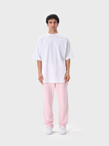 Ossy Homer Loose fit Workout Pants '450 GSM Heavy Cotton' in Pink