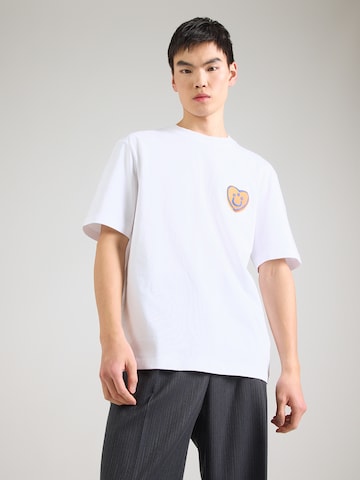 HUGO Футболка 'Nalentinio' в Белый: спереди