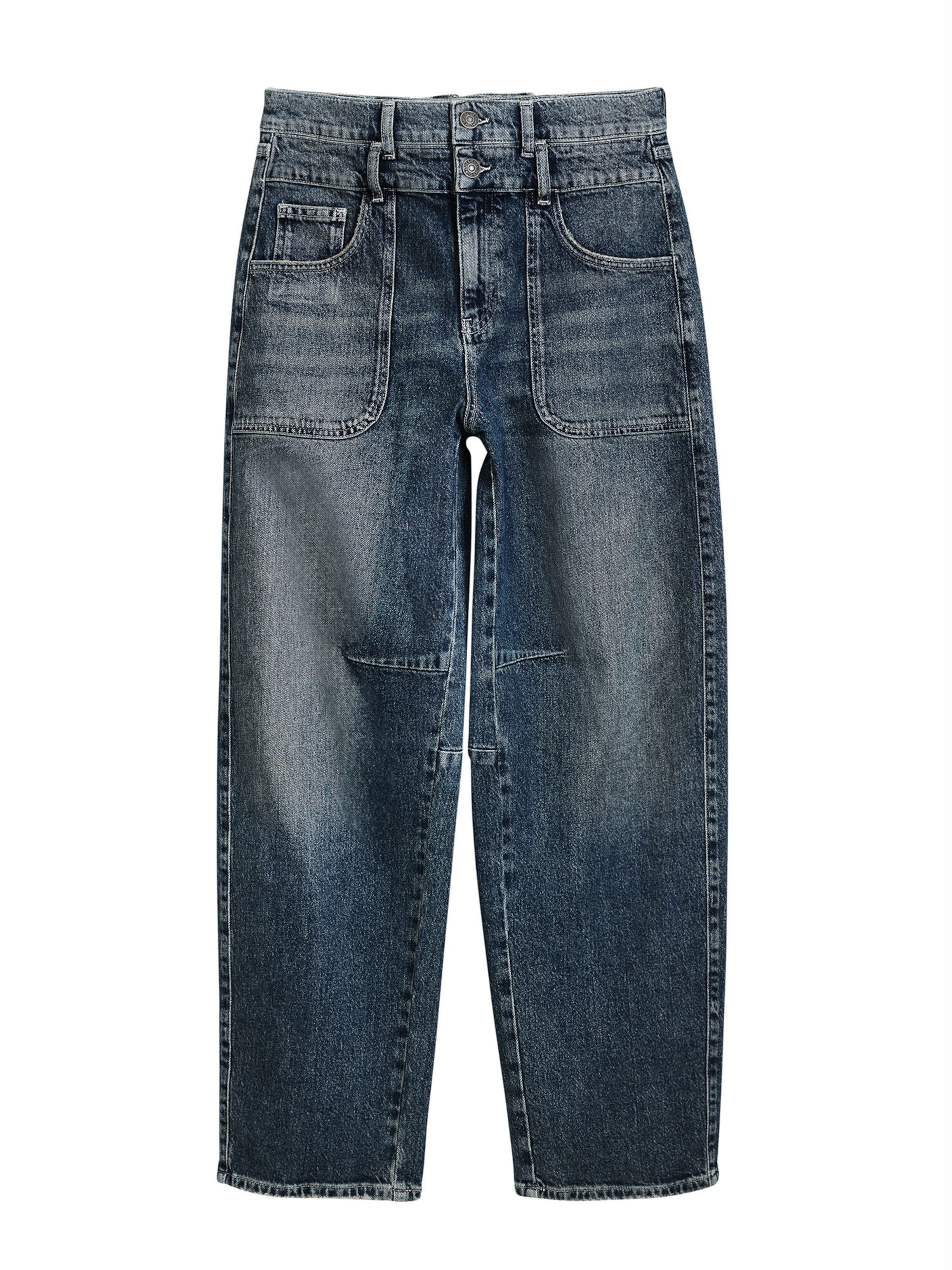 Wide leg Jeans di Desigual in blu: frontale