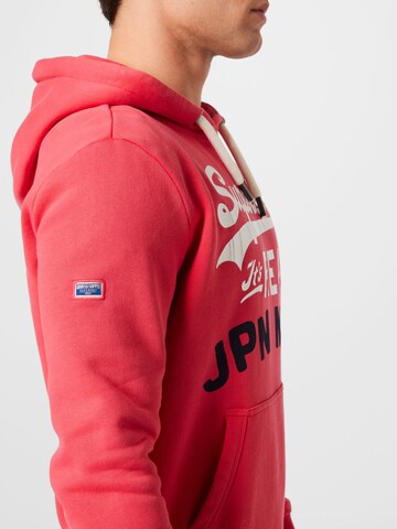 Sweat-shirt Superdry en rouge