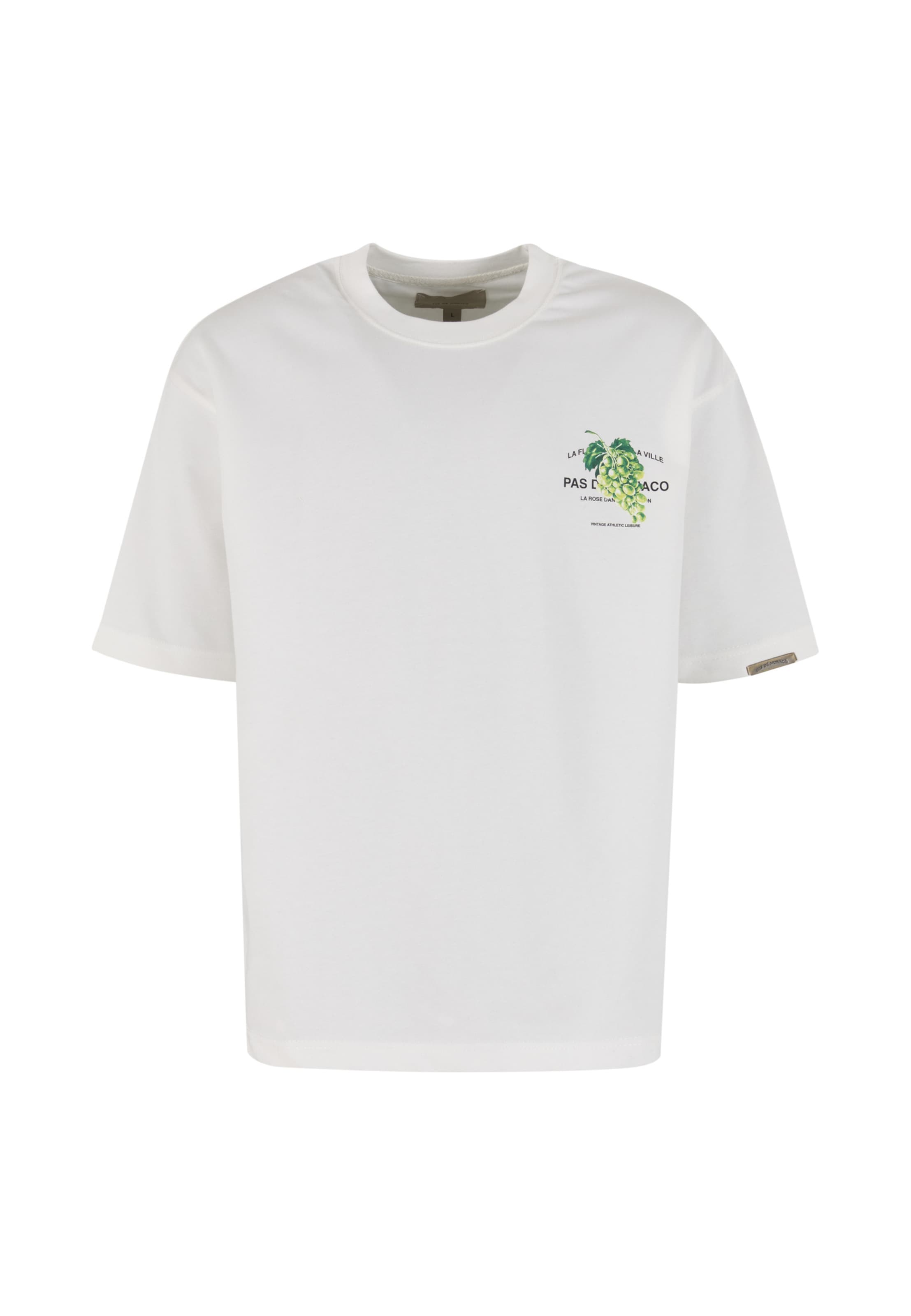 T-Shirt 'VERDE' Pas De Monaco en blanc : devant