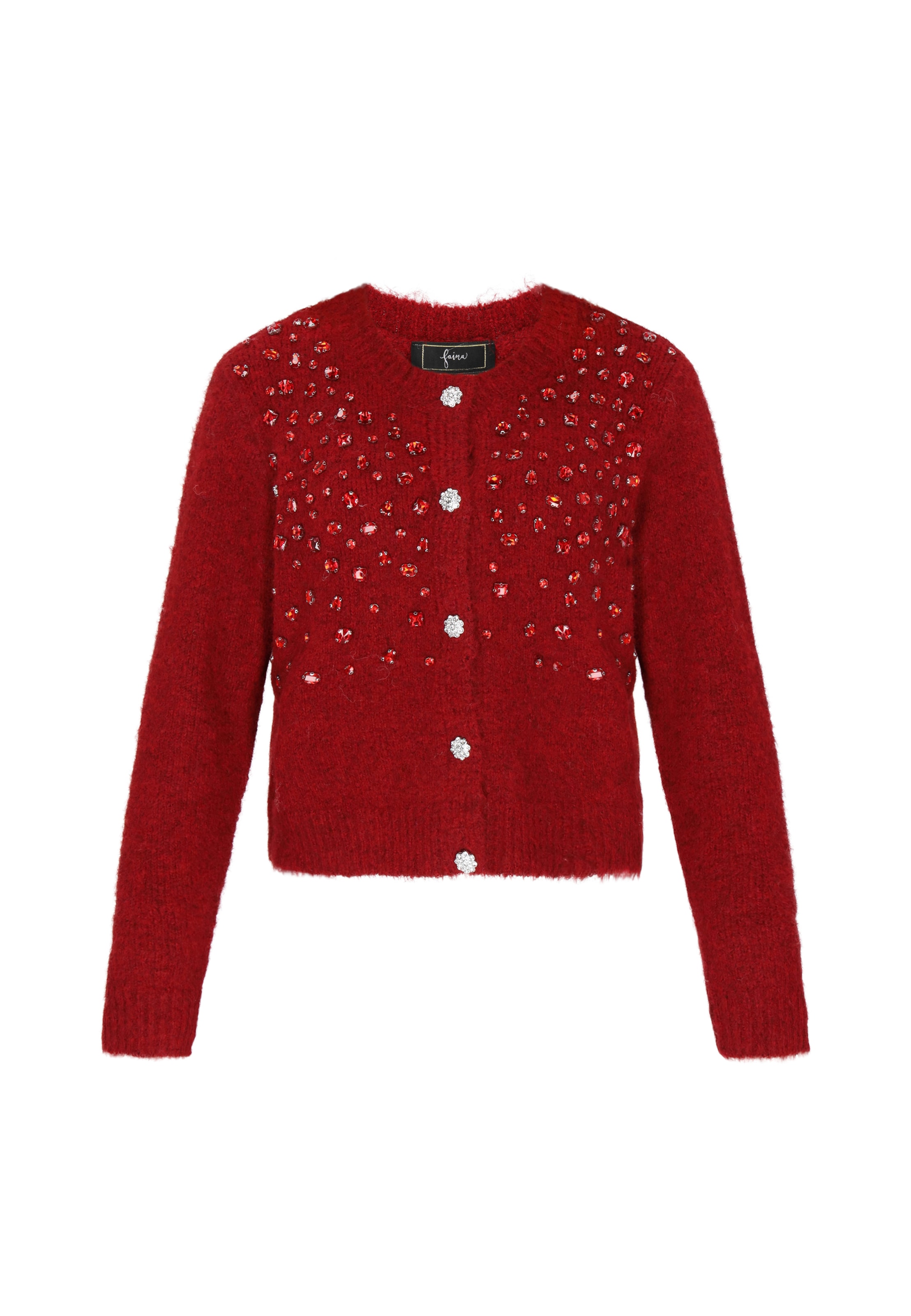 faina - Cárdigan en rojo: frente