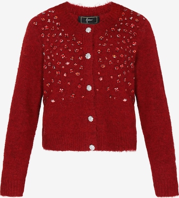 faina - Casaco de malha em vermelho: frente